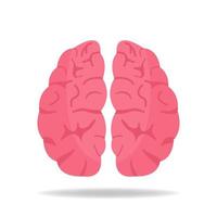 icono de cerebro vectorial. mente, símbolo de inteligencia. estilo plano ilustración vectorial para aplicaciones, sitios web. vector