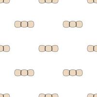 Seamless pattern with sleeping bag on white background. Vector illustration.