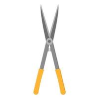 Gardening scissors isolated on white background. Gardening tool. Vector illustration in cartoon style for your design