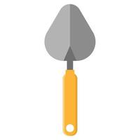 Garden trowel spade or shovel icon isolated on white background. Gardening tool. Vector illustration in cartoon style for your design