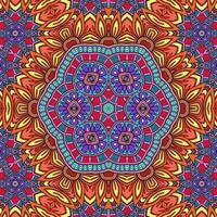 colorido mandala flores patrón boho simétrico 603 foto