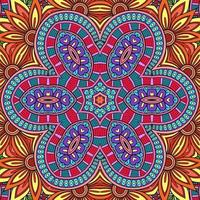 colorido mandala flores patrón boho simétrico 24 foto