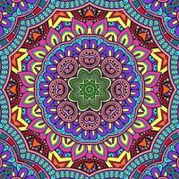 Colorful Mandala Flowers Pattern Boho Symmetrical 202 photo