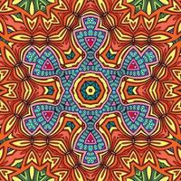 colorido mandala flores patrón boho simétrico 831 foto