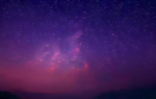 night landscape mountain and milkyway galaxy background , long exposure , low light photo