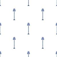 Seamless pattern with floor lamp on white background. Interior of the living room. Vector illustration for design, web, wrapping paper, fabric, wallpaper