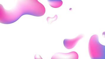 Liquid flow pastel 3D neon lava lamp vector geometric white background for banner, card, UI design or wallpaper. Gradient mesh bubble in the shape of a wave drop. Fluid colorful abstract shapes.