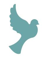 dove green silhouette vector