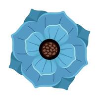 blue flower spring vector