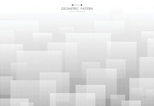 Abstract square pattern artwork of technology desigh with halftone background. illustration vector eps10