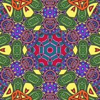 colorido mandala flores patrón boho simétrico 700 foto