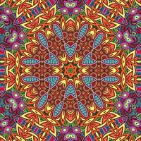 colorido mandala flores patrón boho simétrico 525 foto