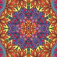 colorido mandala flores patrón boho simétrico 52 foto