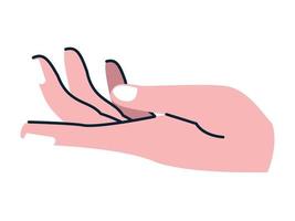 hand human receiving vector