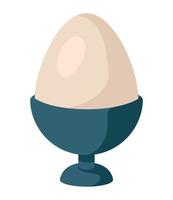 boiled egg breakfast vector