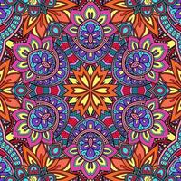 Colorful Mandala Flowers Pattern Boho Symmetrical 60 photo