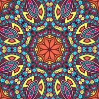 colorido mandala flores patrón boho simétrico 158 foto