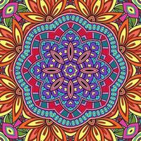 Colorful Mandala Flowers Pattern Boho Symmetrical 302 photo