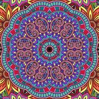 colorido mandala flores patrón boho simétrico 26 foto