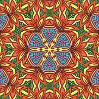 Colorful Mandala Flowers Pattern Boho Symmetrical 404 photo