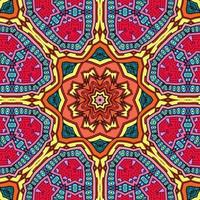 colorido mandala flores patrón boho simétrico 1111 foto