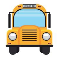 school bus front vector