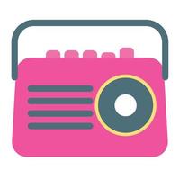 radio bombbox nineties style vector