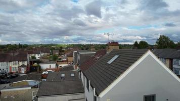 Aerial View of Residential Estate of Luton City of England UK on a hot Sunny Day video