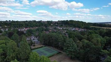 Wardown House Museum and Gallery at Wardown Public Park New Bedford Road Luton England Great Britain. photo taken at 8th August 2022 with drone's camera video