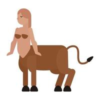 female centaur fantastic creature character vector