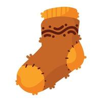 sock autumn season vector