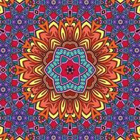 Colorful Mandala Flowers Pattern Boho Symmetrical 614 photo