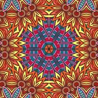 Colorful Mandala Flowers Pattern Boho Symmetrical 460 photo