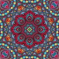 Colorful Mandala Flowers Pattern Boho Symmetrical 207 photo