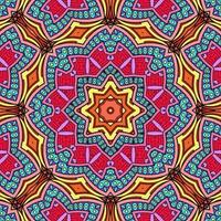 Colorful Mandala Flowers Pattern Boho Symmetrical 1037 photo