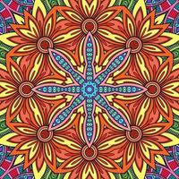 Colorful Mandala Flowers Pattern Boho Symmetrical 172 photo