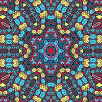 colorido mandala flores patrón boho simétrico 553 foto