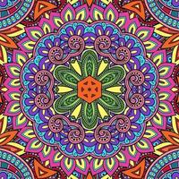 colorido mandala flores patrón boho simétrico 59 foto