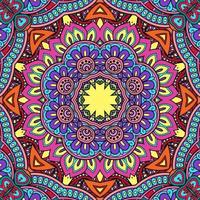 Colorful Mandala Flowers Pattern Boho Symmetrical 203 photo