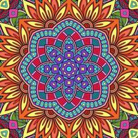 Colorful Mandala Flowers Pattern Boho Symmetrical 174 photo