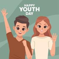 youth day lettering vector