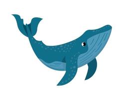 whale sealife animal vector