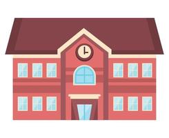 high school building front vector