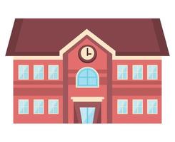 high school building front vector