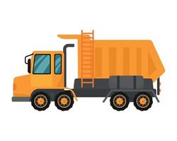 dump truck vehicle construction vector