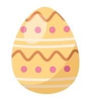 yellow easter egg vector