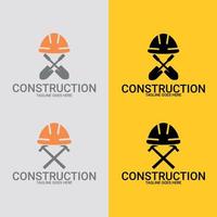 Set templat logo construction. suitable for company logo, print, digital, icon, apps, and other marketing material purpose. vector