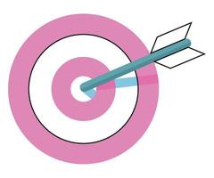 Isolated target icon vector