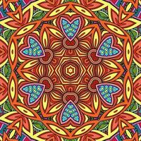 colorido mandala flores patrón boho simétrico 542 foto