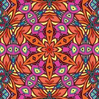 colorido mandala flores patrón boho simétrico 591 foto